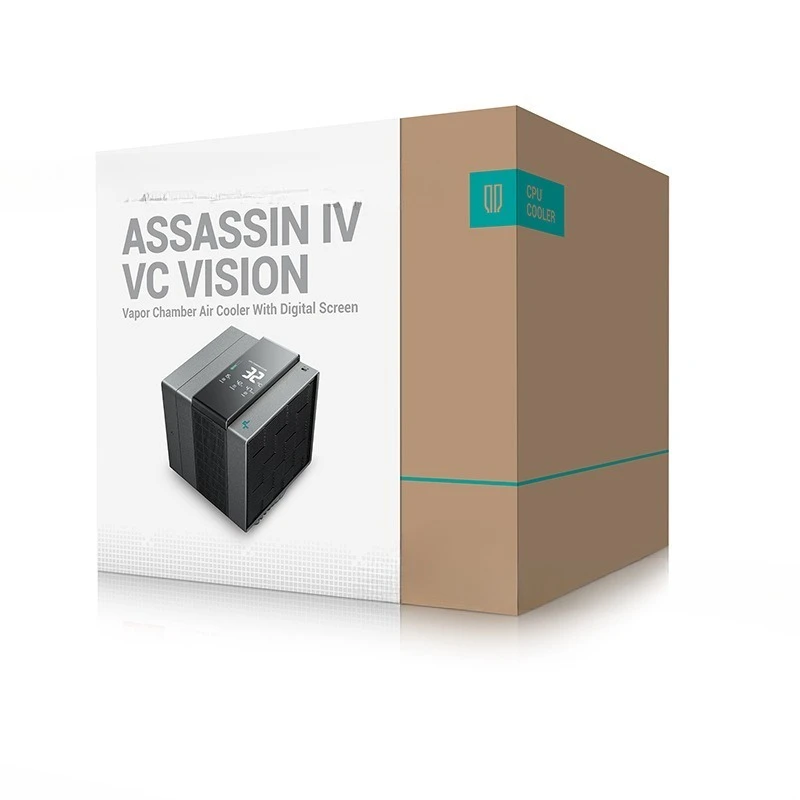 VC cooler digital display, fully blacked-out dual-fan temperature control for computer CPU mute