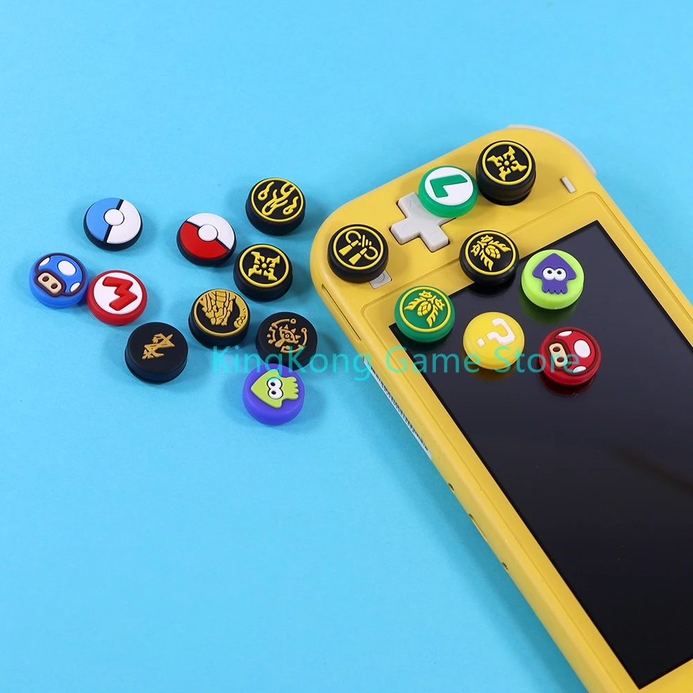 20PCS Silicone Joystick Cap Cover For NS Switch Analog Thumb Stick Grips Protection Caps For Nintend Switch Joy Con Accessories