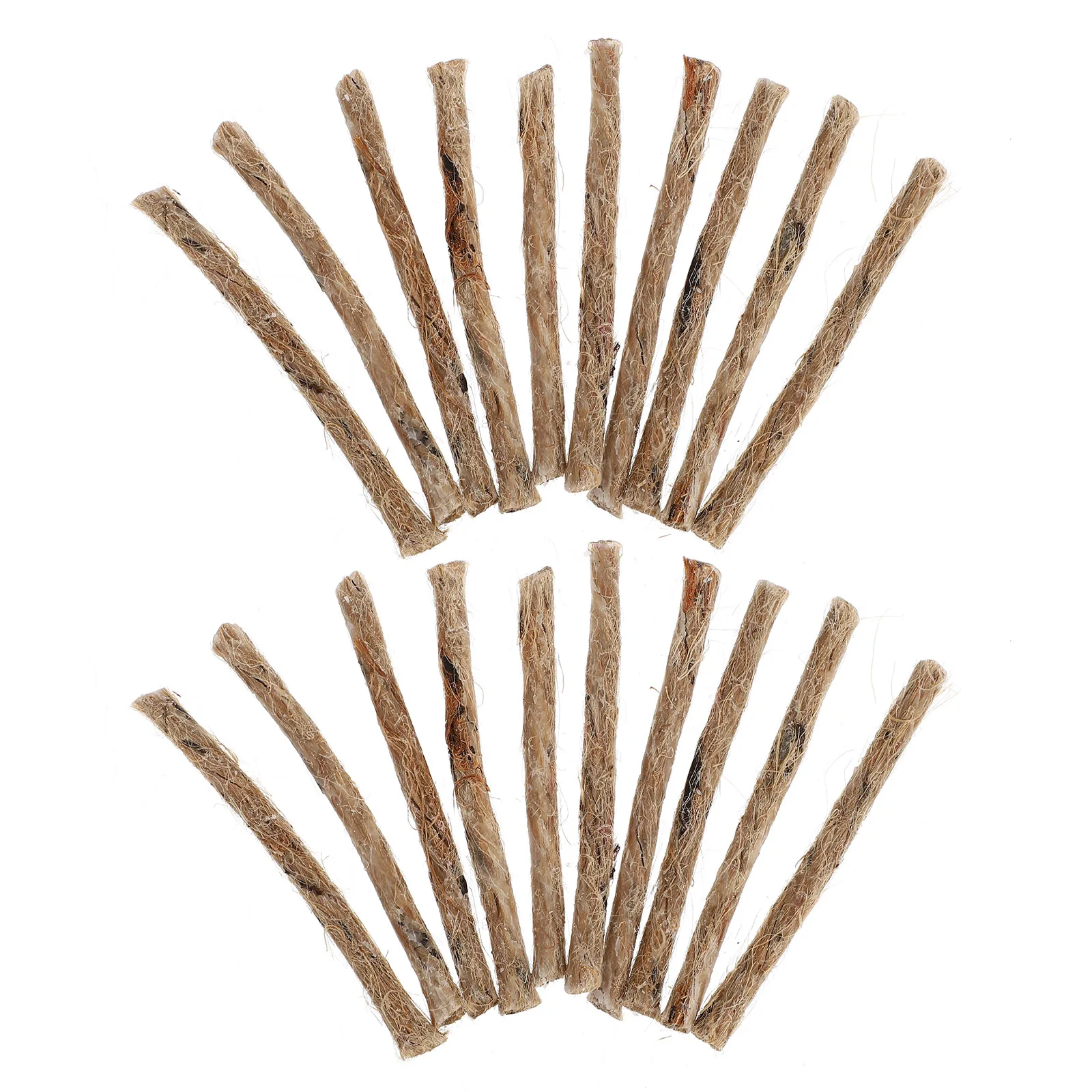 

20 Pcs Fire Starter Rope Emergency Tool Camping Barbecue Supplies Travel Burner Aid Kit Outdoor