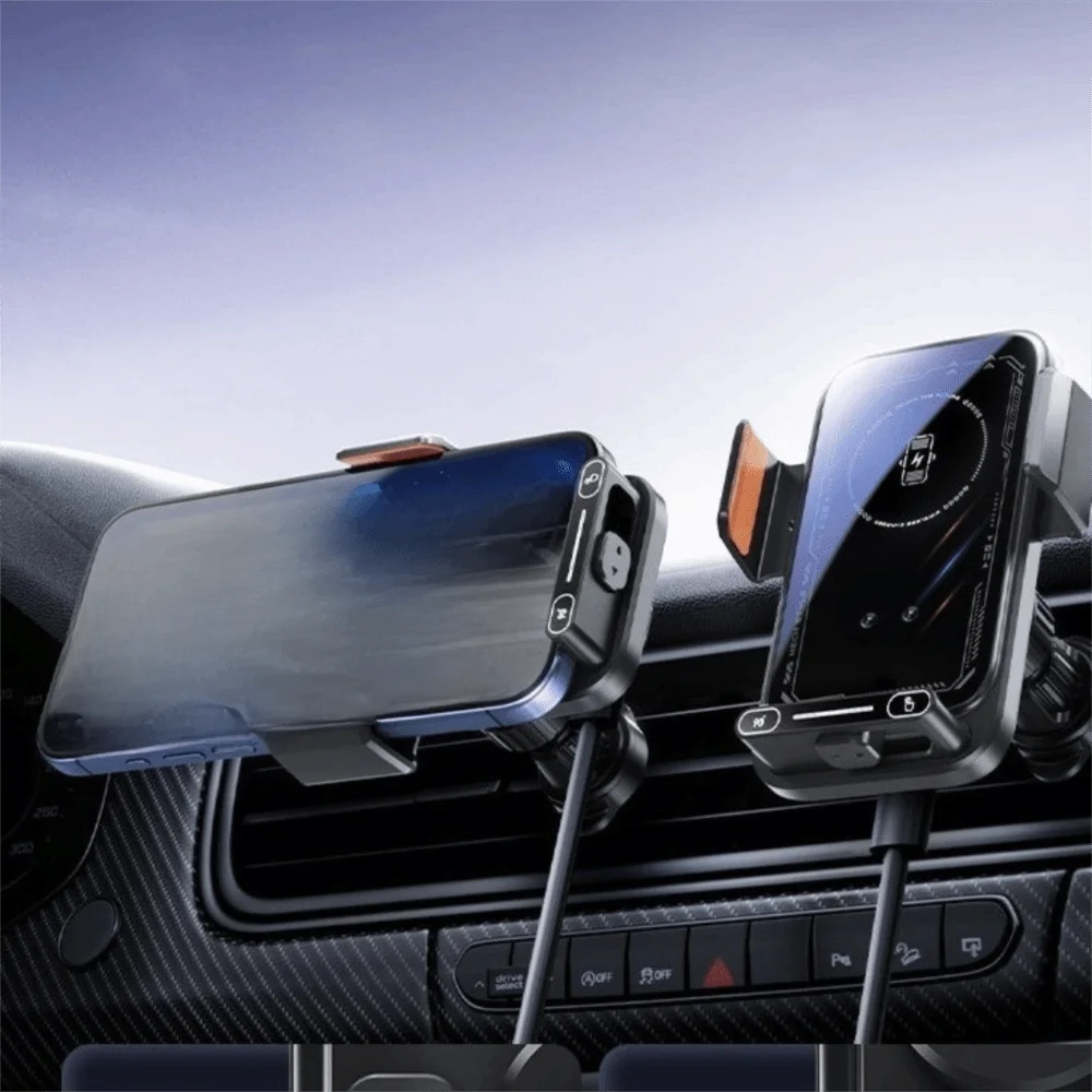 66W Fast Charging Car Phone Charger Wireless Charger Auto Sensing Mobile Phone Holder Charger Auto Induction One Key Release