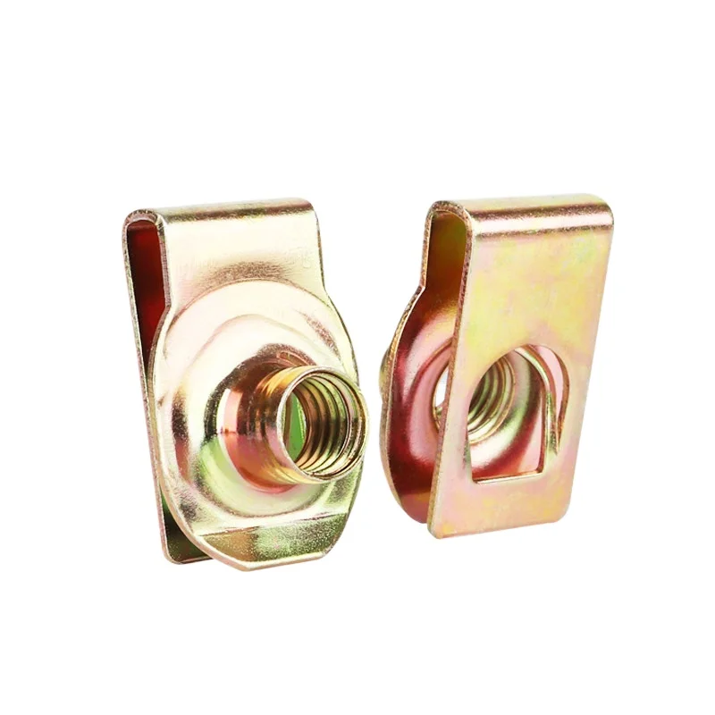 Galvanized Leaf Spring Nut, B-type Clamp Nut, High-strength Threaded Clamp For And Motorcycles, M4M5M6M8M10