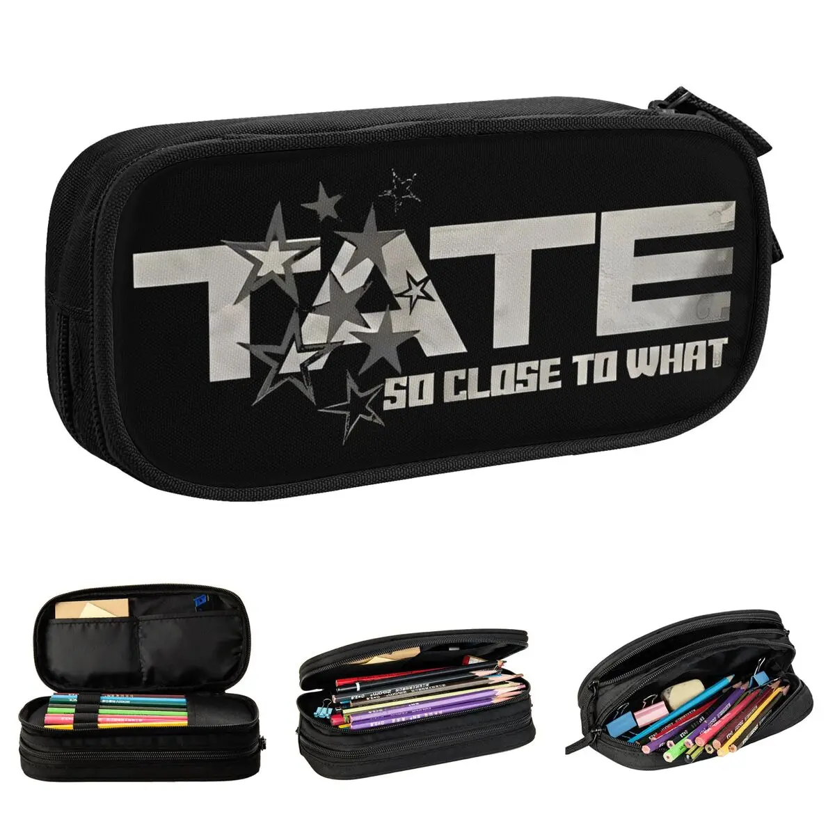 Tate McRae 2025 Tour So Close To What Pencil Cases Pen Holder Bags Kids Big Capacity Students School Cosmetic Pencilcases