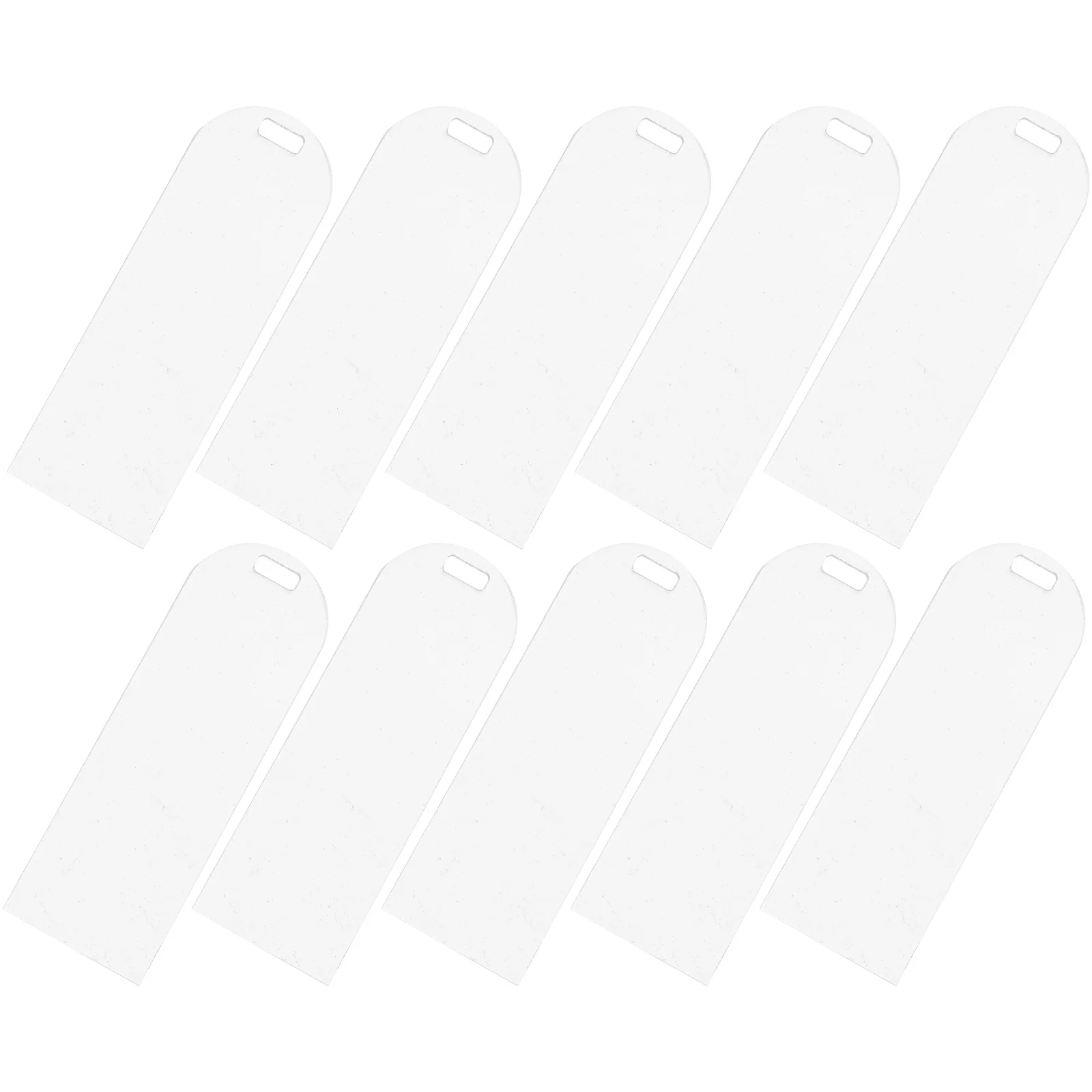 10 Pcs DIY Blank Bookmark Acrylic Bookmarks Blanks Rectangular Label Ornaments Student