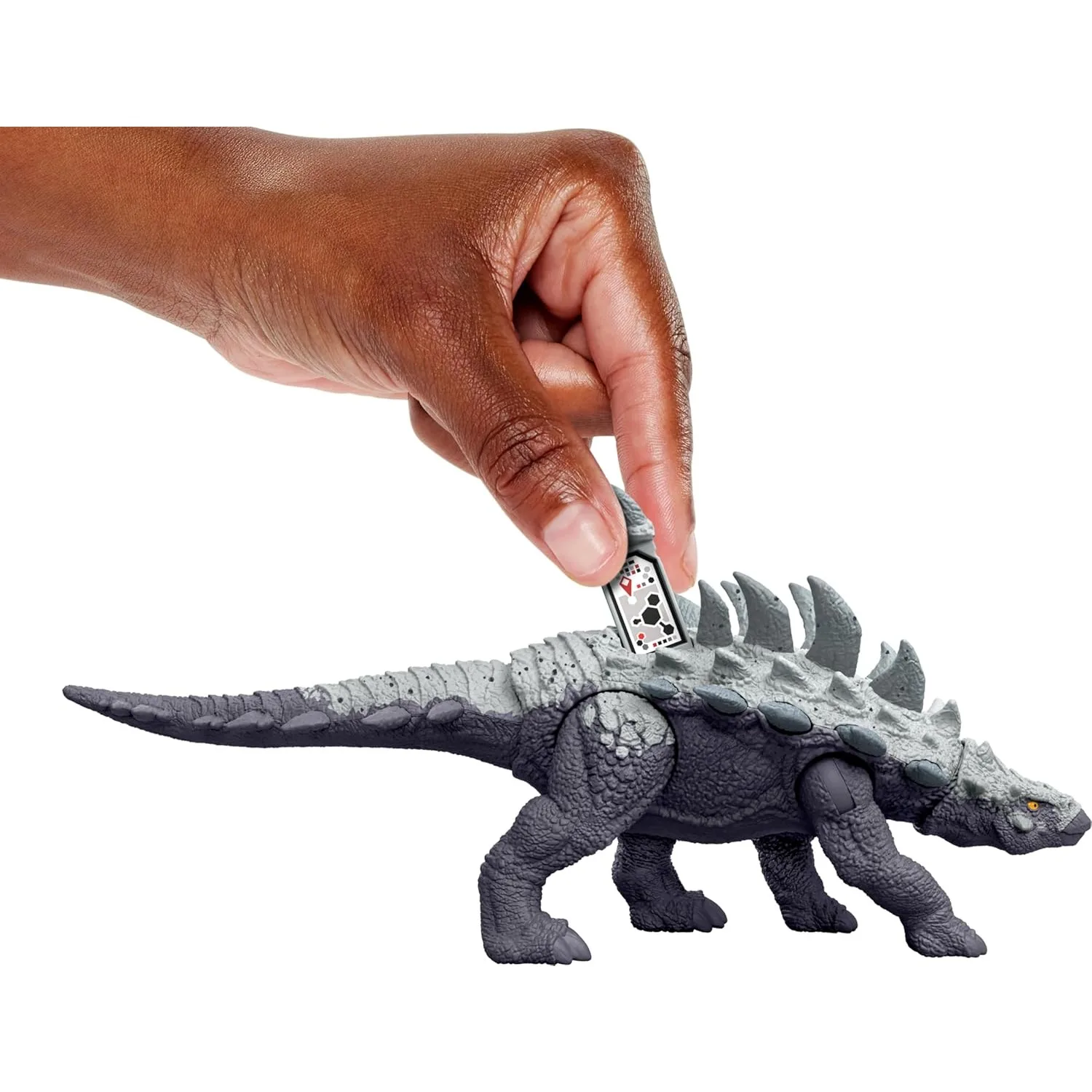 Original Mattel Jurassic World frappe attaque dinosaure jouet avec articulations mobiles Gastonia figurine jouets pour garçons Dinossauro