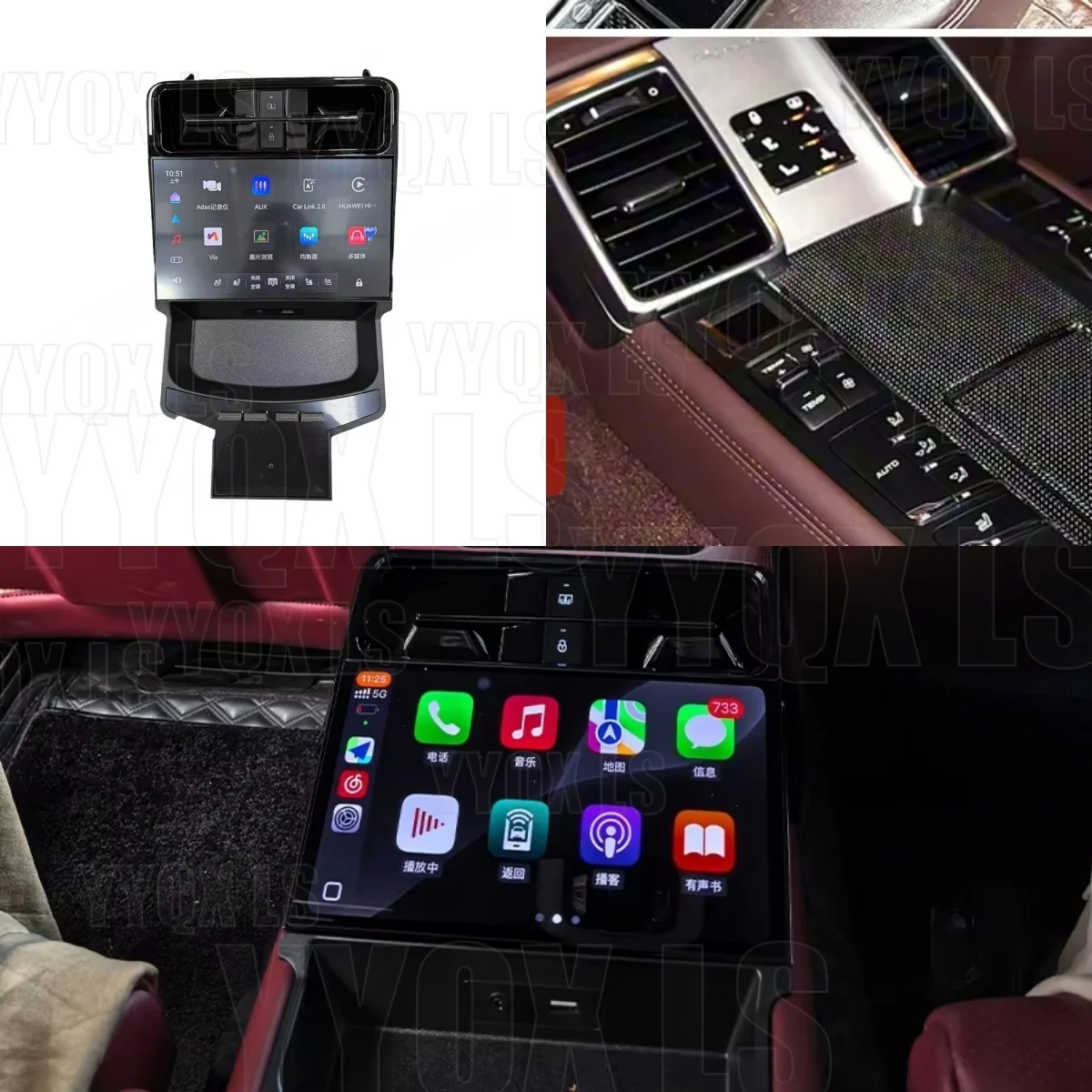 9inch Rear Air Conditioning 2K Touch Screen For Porsche Panamera 2010- 2016 Multimedia Carplay Android Auto Car Radio Navigation