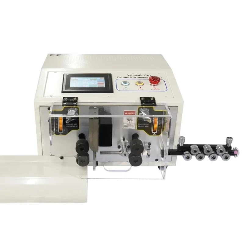 0.1-8.0mm2 SWT508E Automatic Adjustable Wire Stripping Cutting Machine Computer Cable Peeling Cutter Stripper With 220V 110V