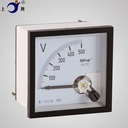 1PCS SJ-72 CP-72 SQ-72 CZ-72 AC 100V 150V 250V 300V 450V 500V 600V Class 1.5 72x72mm Range Analog Voltage Voltmeter Panel Meter