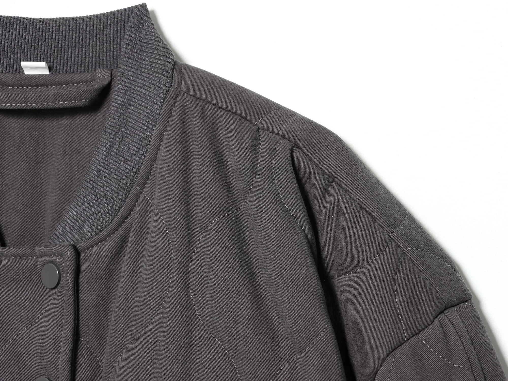 Frauen Herbst Winter Übergroßen Stepp Jacken Dicke Warme Mantel Weibliche Lange Hülse Druckknopf Dame Oberbekleidung Chic Tops Streetwear