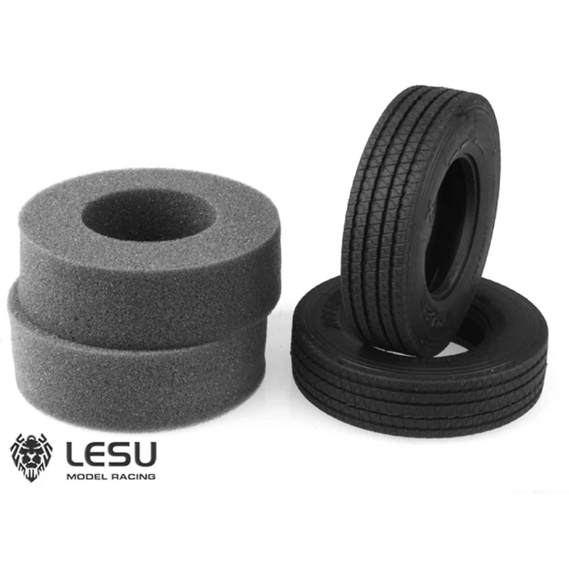 

LESU 1Pair Wheel Tire Tyre 27MM for 1/14 RC Dumper Remote Control Tractor Truck TAMIYA Trailer Scania MAN Benz Toys