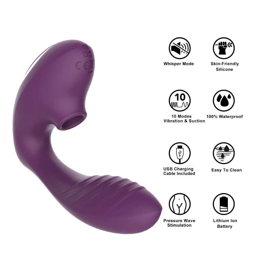 10 Frequency Sucking Vibrator for Women 2 IN 1 Clitoris Stimulator G Spot Masturbator Vacuum Vagina Vibrators Dildo Sex Toys 18