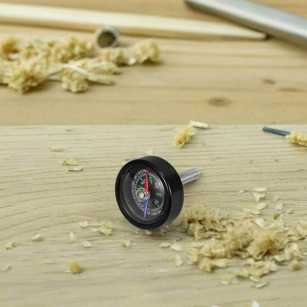 2 conjuntos de bússola para mountain bike, ferramenta de navegação para guidão de rosca m6x35 para ciclismo ao ar livre, durável, compacto, portátil