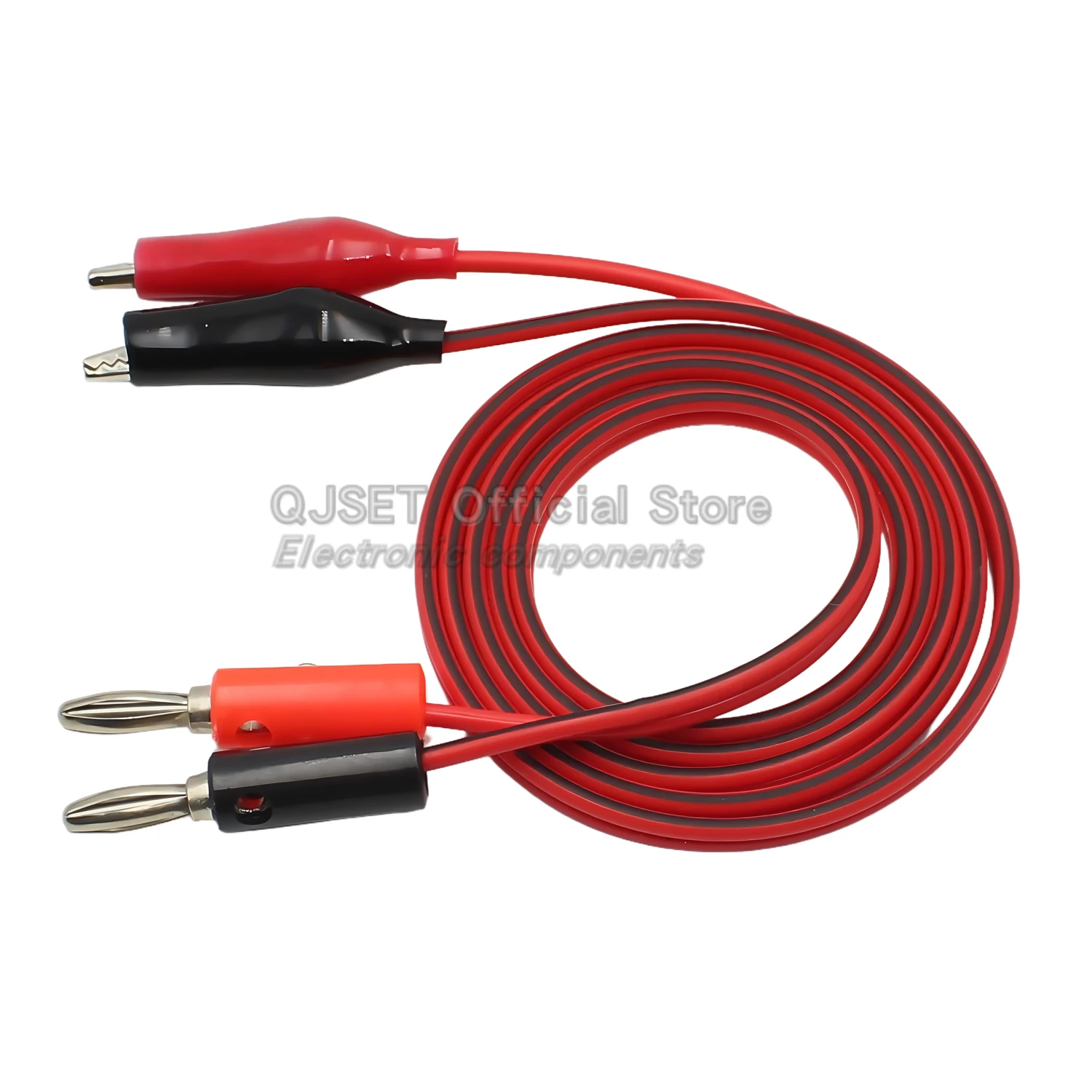 1m Alligator Clip to4mm Banana Plug Test Lead Connector Dual Probe Test Alligator Clip Suitable for Multimeter Measurement Tools