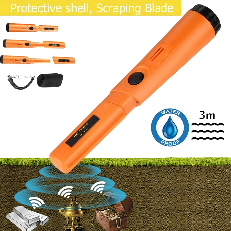 New High Quality Handheld Metal Detector Positioning Rod Detectors IP68 Waterproof Up to 3 Meters into the Water Pinpointing