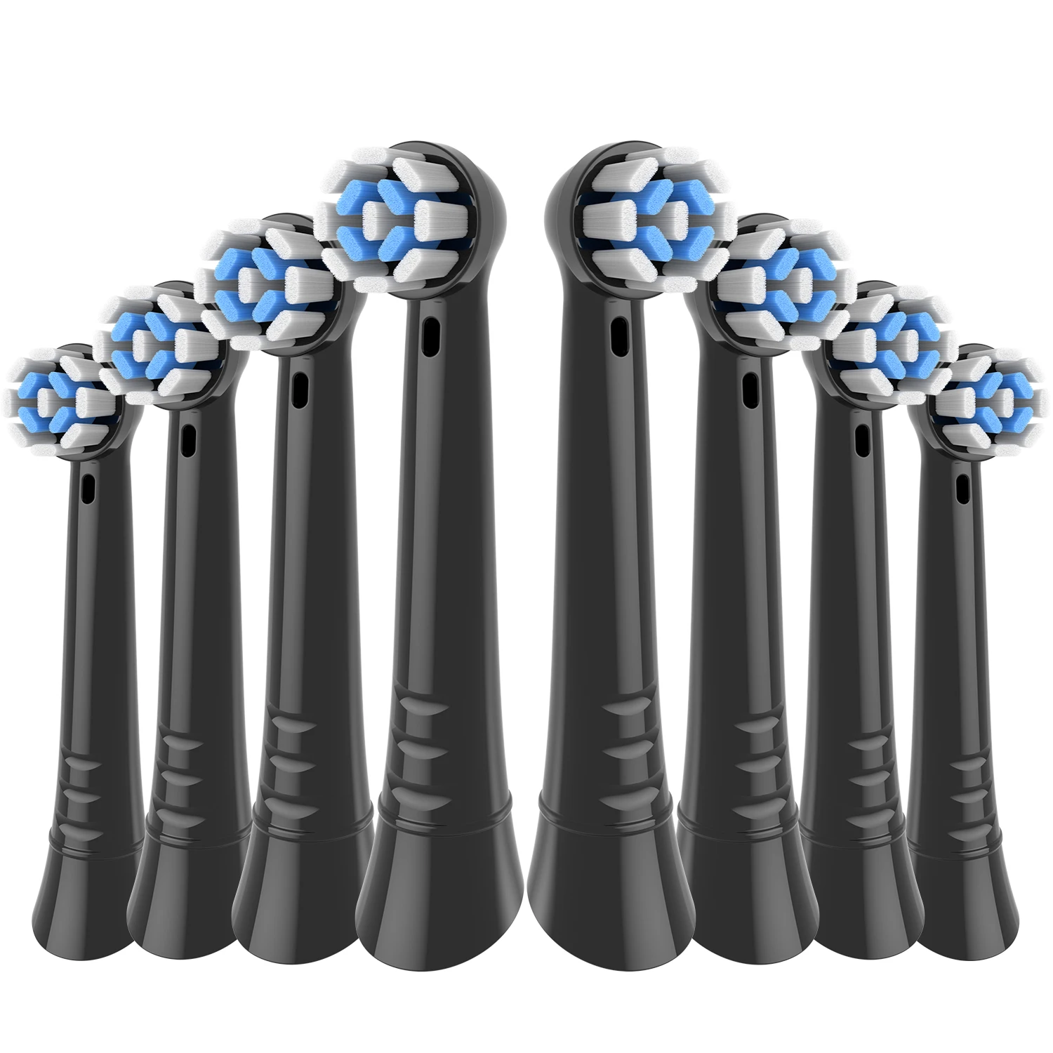 Confezione da 8 testine di ricambio per spazzolino compatibili con Oral B iO, testine per serie Oral-B iO 2/3/4/5/6/7/8/9/10/7G