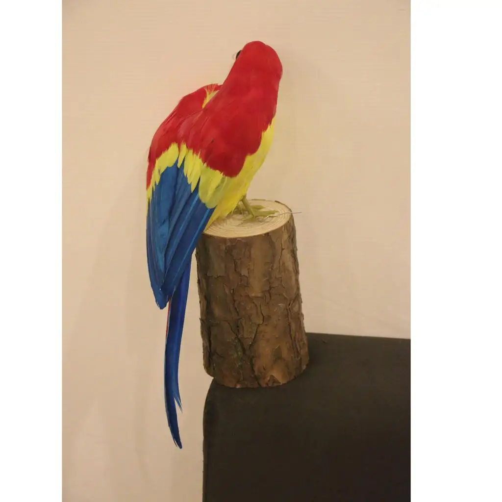 Realistic Bird Ornament Artificial Feathered Garden Decor Handmade Polyethylene Prop for Home Yard Festive Event
