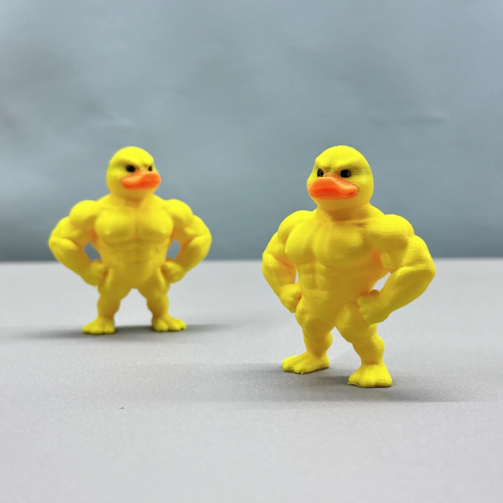 New Halloween 3D Muscle Duck Statue Desktop Decor,Cute Bookshelf Figurine,Multifunctional Indoor  Christmas Home Accessory