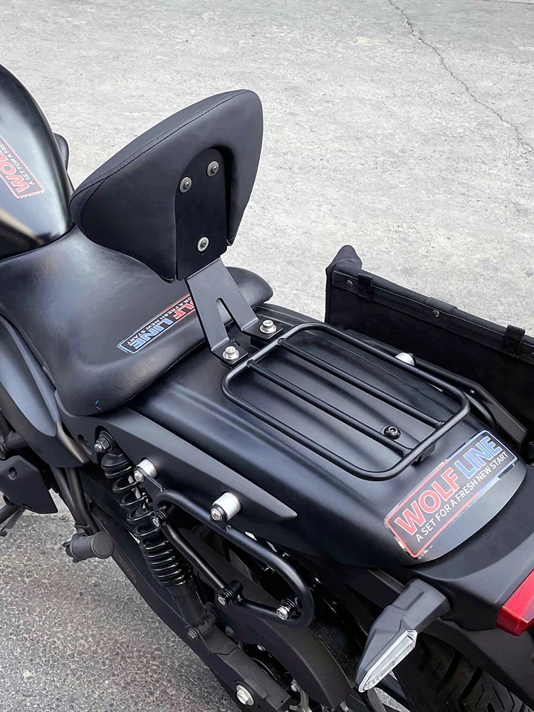 Pour Kawasaki Eliminator 500 conducteur dossier de montage matériel dossier Eliminator500 porte-bagages arrière Support Support Support