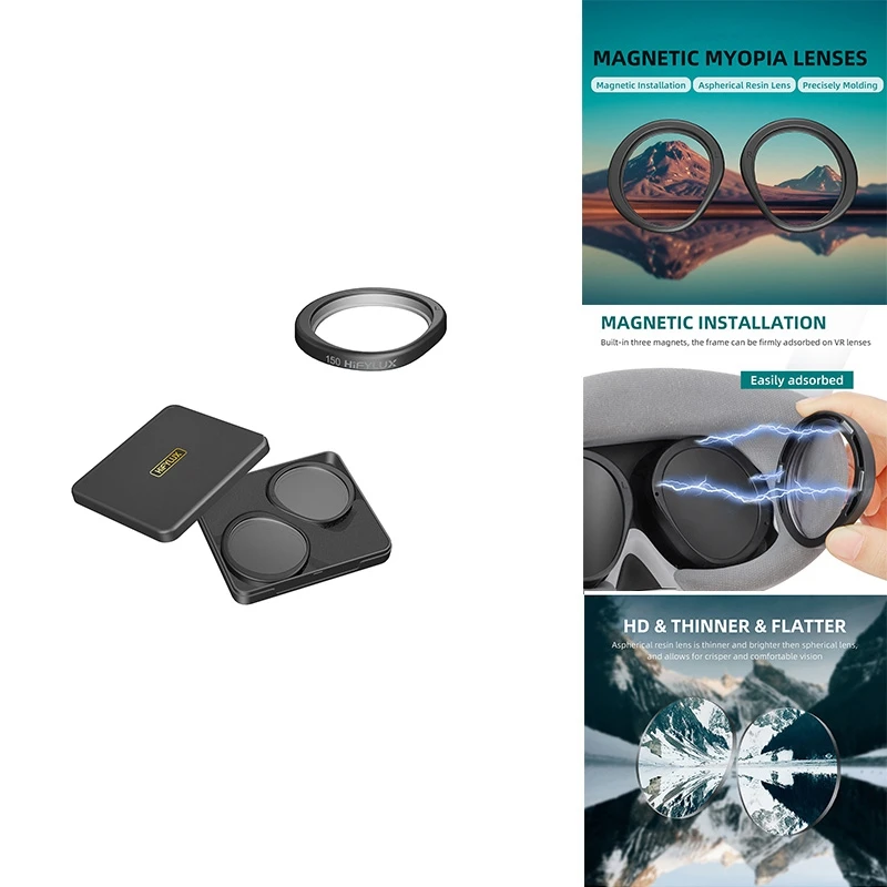 Hifylux 근시 교정 비구면 송진 렌즈 안경, PICO 4 1 쌍