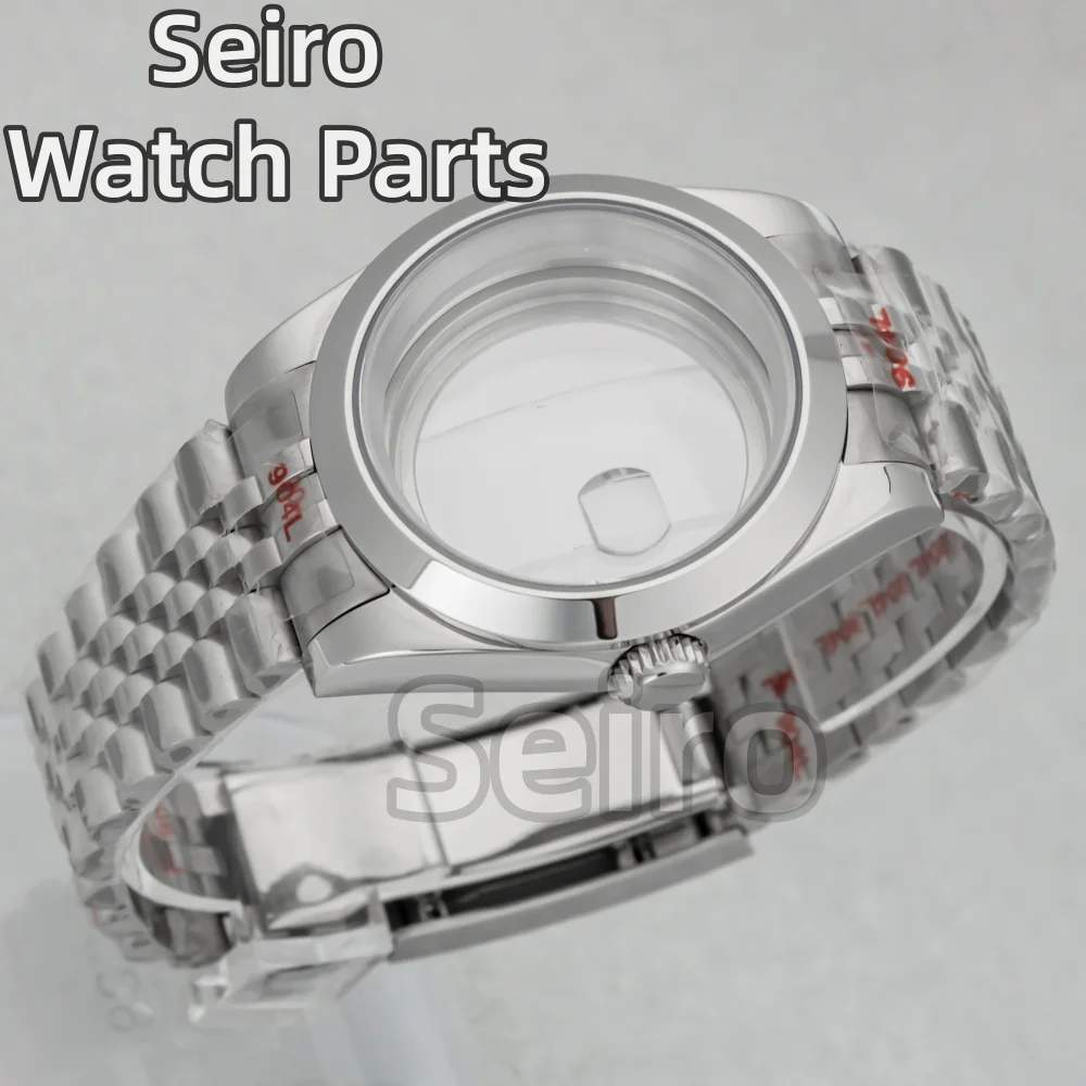 

36/39mm Men Watch Case 20mm Strap Oyster/Jubilee Strap Stainless Steel Bracelet for MOD Datejust NH35 NH36 Movement 28.5mm Dial