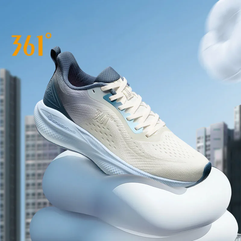 361 Degrees Men's Running Shoes Spring New Mesh Breathable Soft Sole Shock-absorbing Rebound Lightweight Male Sneaker 672512215