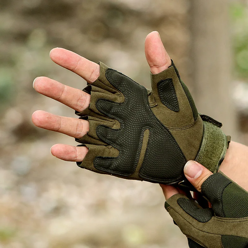 Half Finger Men\'s Gloves Outdoor Military Tactical Gloves Sports Shooting Hunting Airsoft Motorcycle Cycling Gloves