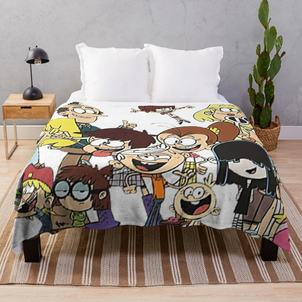 

Loud House Family Throw Blanket Sofa Throw decorative wednesday Luxury St Blankets