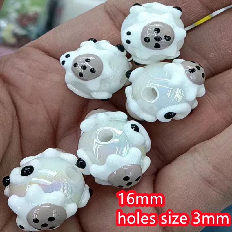 New style 50pcs/lot 16mm drop oil tortoise pattern print geometry rounds shape resin beads diy jewelry garment/pen accessory image 5