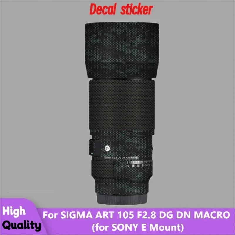 

Для SIGMA ART105 F2.8 DG DN MACRO для SONY E Mount Lens Body Sticker Защитная наклейка на кожу Виниловая пленка Защитное покрытие