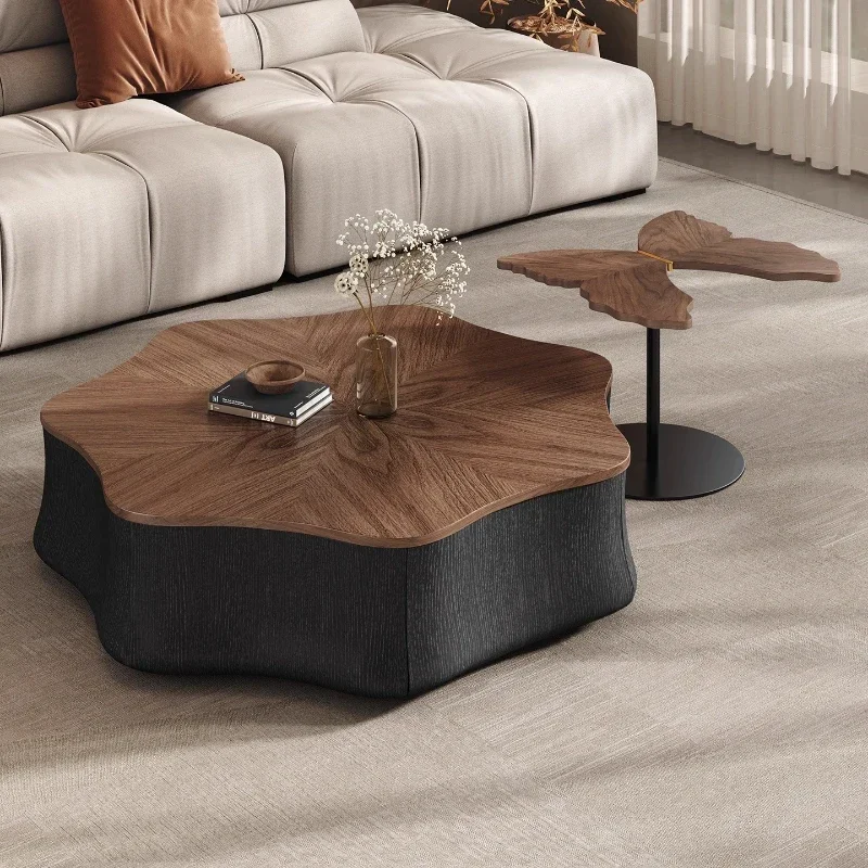 Side Table Desk Sedentary Table Home Furnitures Modern Luxury French Butterfly Petal Coffee Tables Living Room Furniture