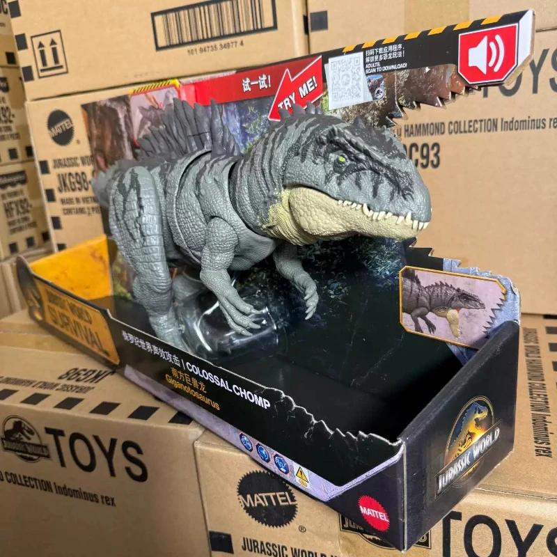 Jurassic World Survival Giganotosaurus Dinosaur Interactive Sound Attack Linkage Action Figure Simulation Dino Model Toys Gift