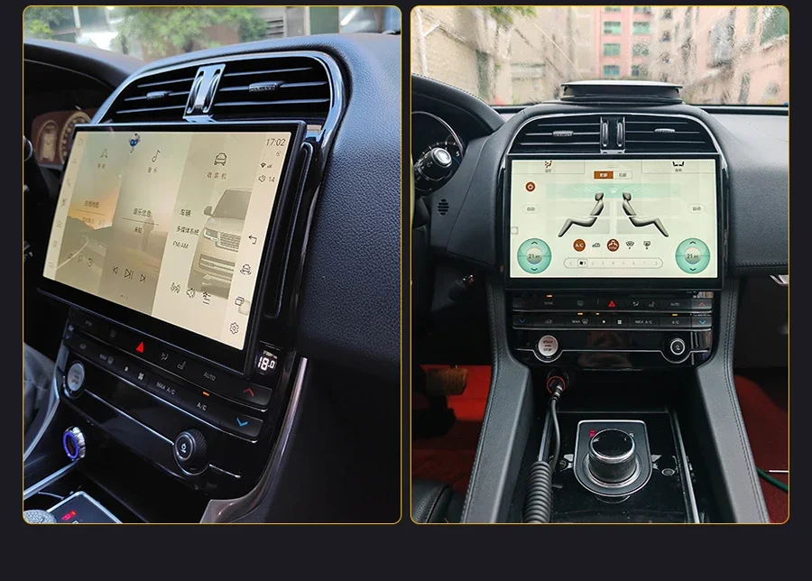 11.4inch Android For Jaguar XE XEL X760 F-Pace 2016-2018 Car Radio 4G Multimedia Player CarPlay True Curved Screen Dual System