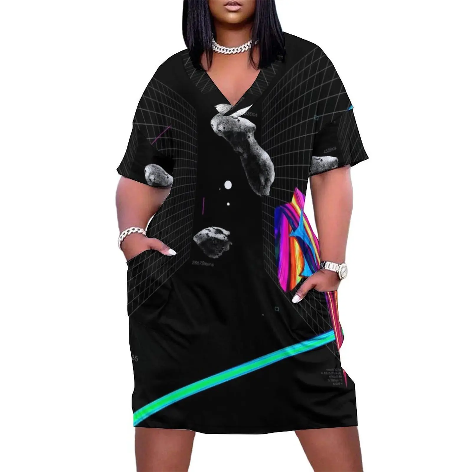 

Asteroid 2NF+ Loose Pocket Dress Long dress luxury dress Summer skirt birthday