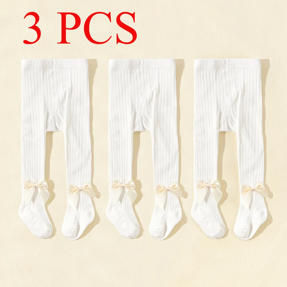 3/1 PCS/Set Kids Tights Spring Autumn Princess Bowknot Girls Fashion Comfortable Breathable Cotton Pantyhose for Babies Stocking