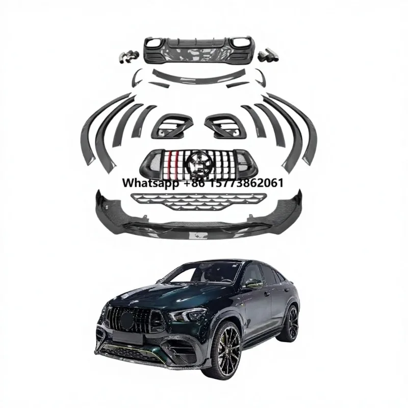 Style Dry Carbon Fiber Body Kit for 2019-2023  GLE/GLE53/GLE450/GLE63 Coupe - Front Lip/Diffuser/Spoiler Tuning