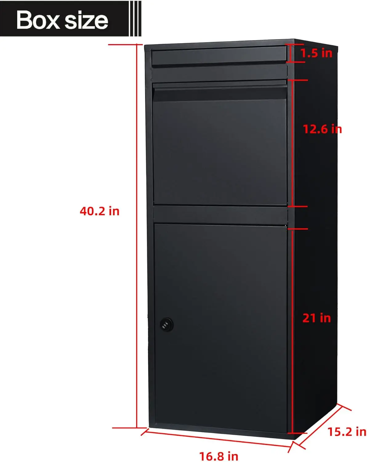 Large Metal Hotsell Color Custom Outdoor Wall Mounted Free Standing Parcel Delivery Drop Box for Packages
