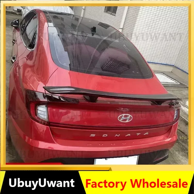 For Hyundai NEW Sonata DN8 Rear trunk Spoiler wing tail ABS material Special for automobile refitting 2019 2020 2021 2022 year