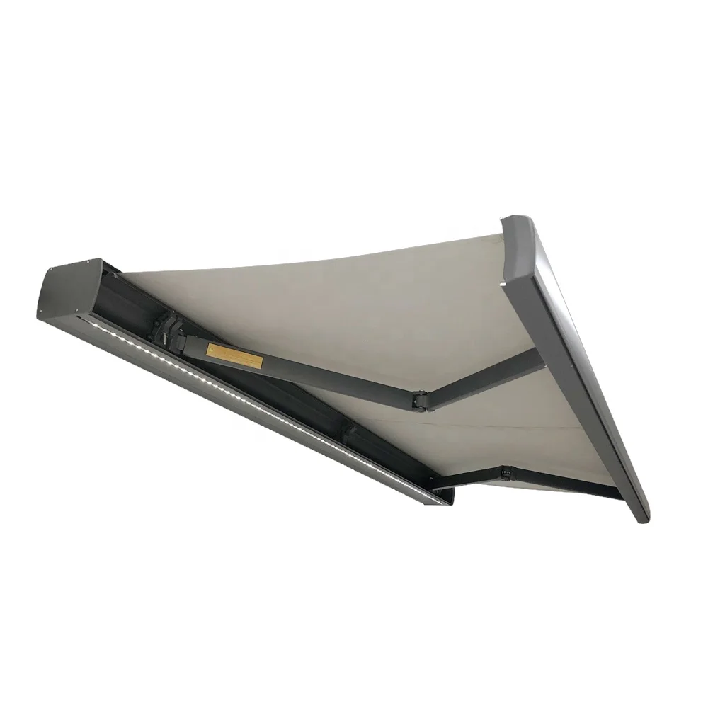 

Aluminum frame chain arm electric outdoor full box telescopic folding arm awning metal frame