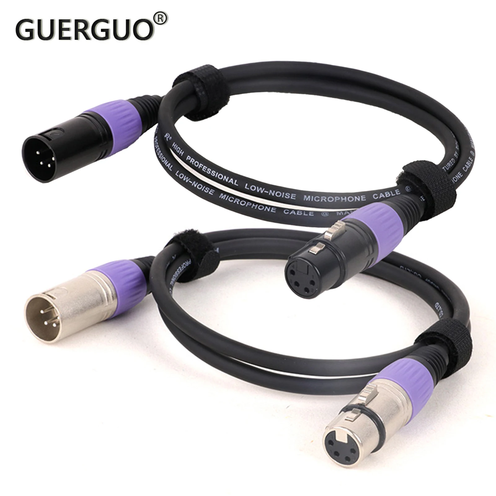 0.3M-15M Balanced 4-Pin XLR Male to 4-Pin XLR Female Colorful Connectors Extension Cable, Headphone Audio Extension Cable