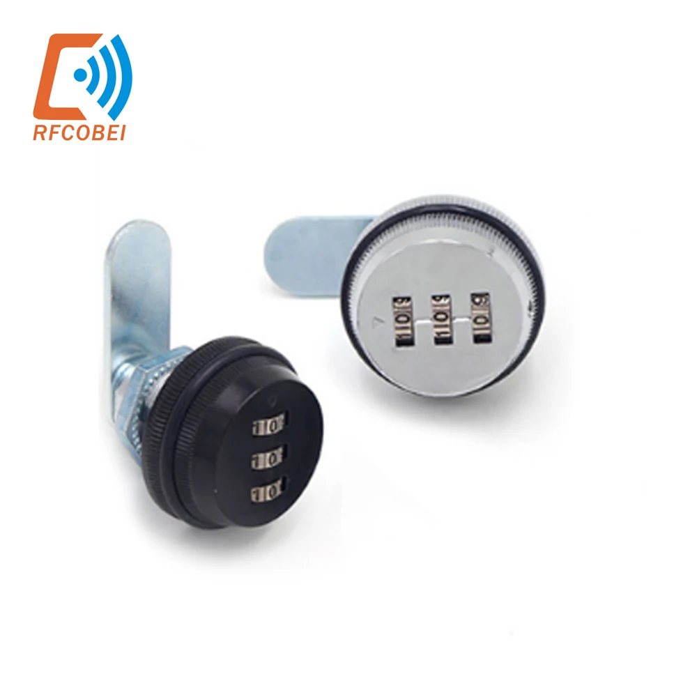 3 Digits Password Smart Lock Clockwise Door Lock Digital Electronic Cabinet Door Lock Drawer Password Locker