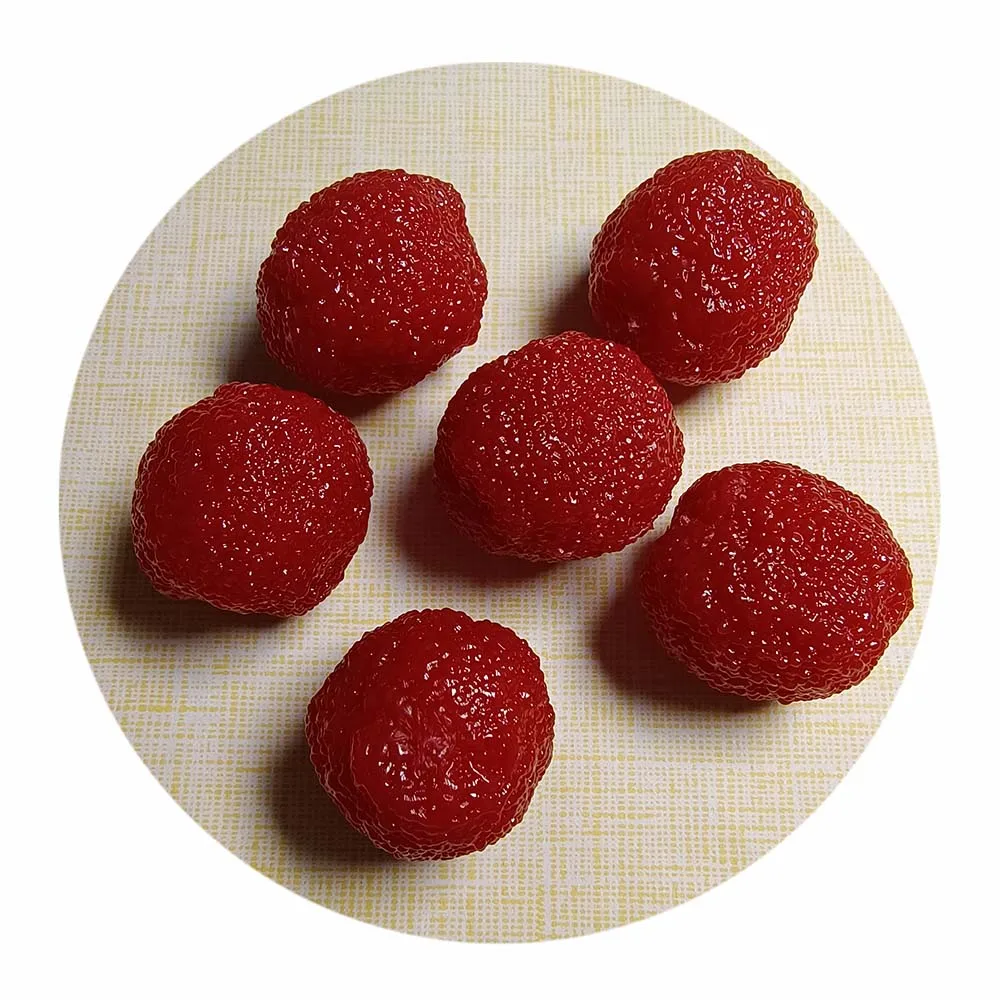 

Simulation Red Bayberry Model Cabinet Photography Props Home Decoration Lifelike Waxberry Artificial Fruits Ornaments