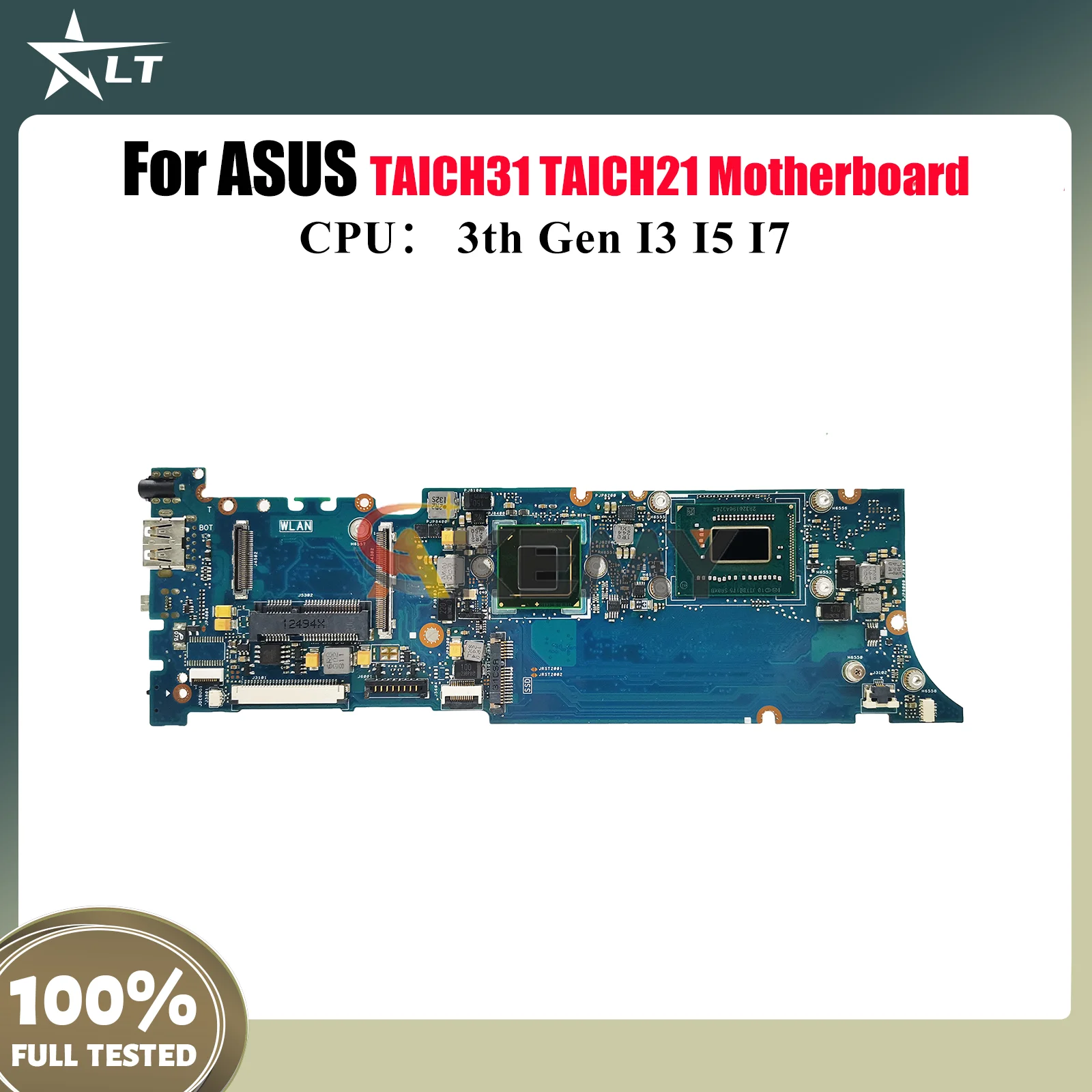 

TAICHI21 Материнская плата для ноутбука ASUS ZenBook TAICH31 TAICH21 TAICHI Материнская плата для ноутбука с процессором I3 I5 I7 100% тестирование ОК быстрая доставка