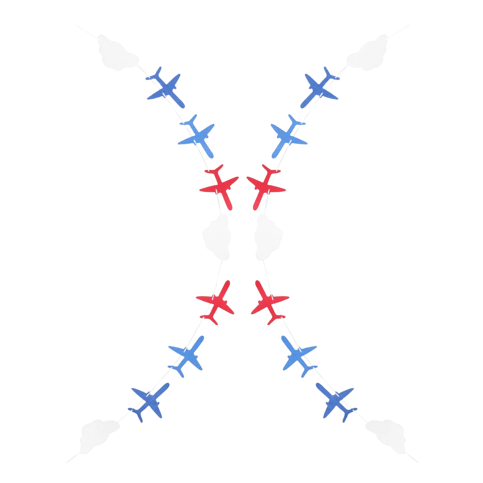 

2Sets Airplane Cloud Garland Party Banner Aviation Birthday Decorations Hanging Bunting Airplane Themed Party Supplies