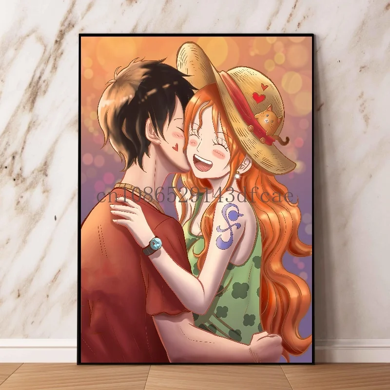 One Piece Sexy and Beautiful Nico·Robin Nami Boa Hancock Perona Wall Decoration Poster Living Room Decoration Canvas Painting