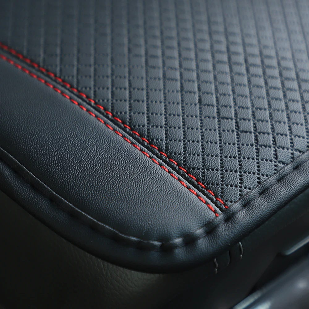 1 PU Comfortable Embossed Waterproof Anti-fouling Car Armrest Cushion Central Control Cushion Automotive Supplies view 3