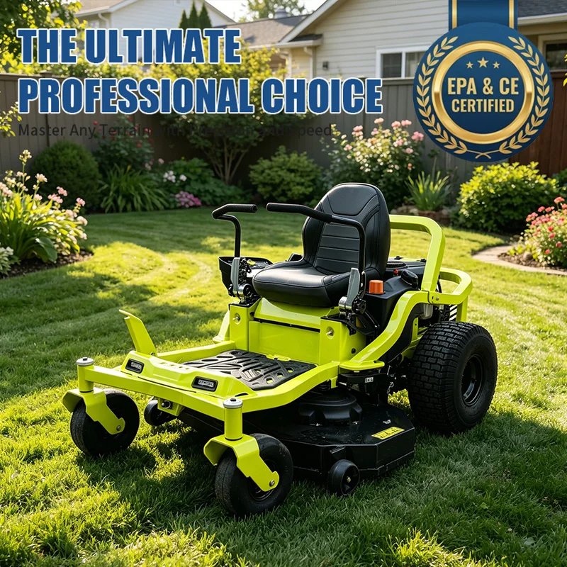 High Performance Ride on Mower Professional Garden Tractor Robust Frame Heavy Duty Riding Lawn Mower