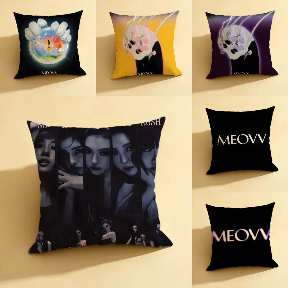 Idol M-Meovv Cushion Cover Natural Linen Pillowcase Set, All-in-One Decor for Sofa, Bedroom & Chair