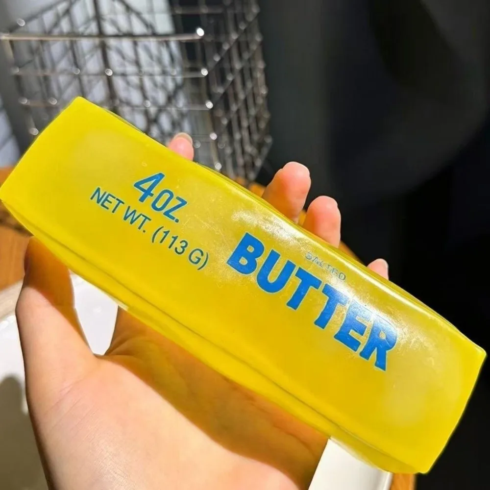 New No Bounce Butter Stick Squeeze Toy Stress Relief Hand Relaxation Simulation Food Toy Fidget Toy Adults
