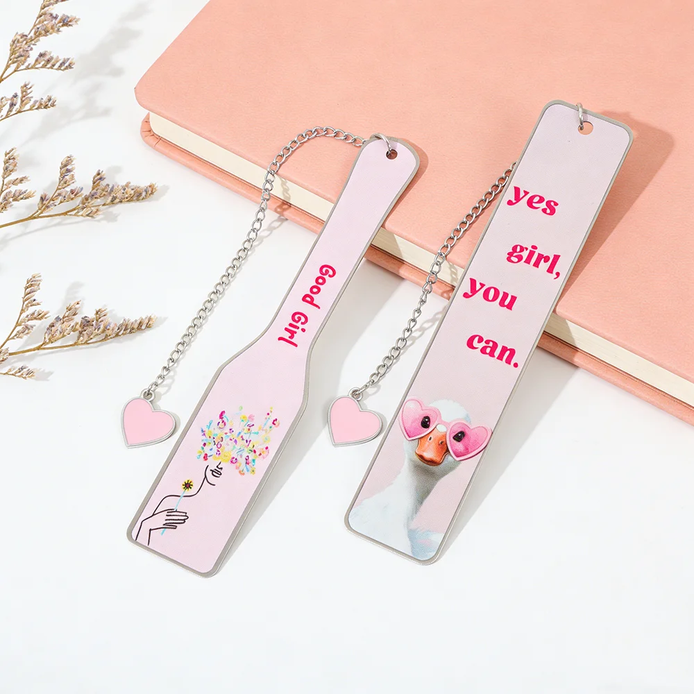 

Dark Romance Metal Bookmark Cute Silly Goose Bookmark for Women Valentine's Day Gift for Wife Reading Lover Book Accessory