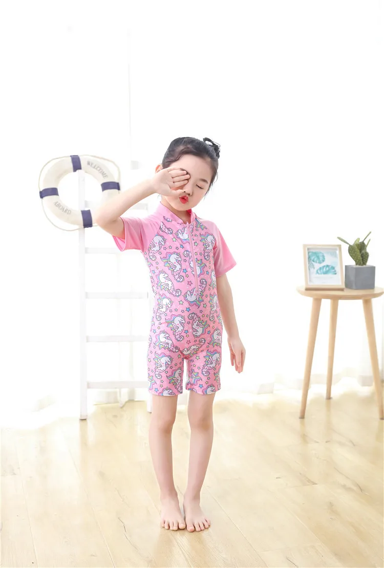 Traje de baño de dibujos animados para niños de 3 a 12 años, traje de baño de una pieza para niños y niñas, traje de baño para niños pequeños y bebés, traje de baño para escalar