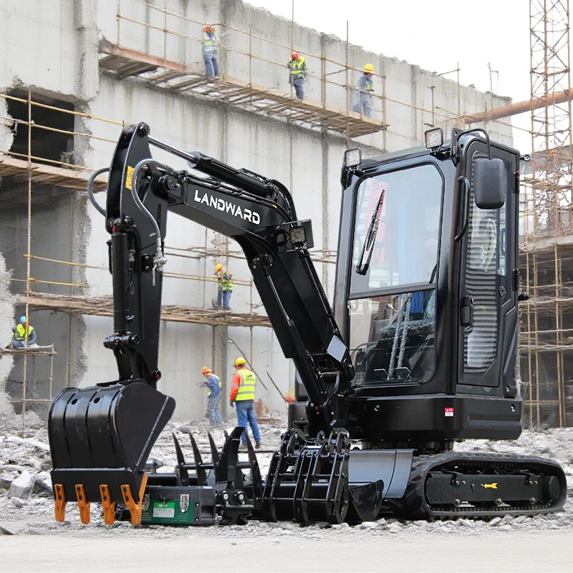 

Индивидуальный высококачественный двигатель Kubota 2,5 тонны, гидравлический мини-экскаватор, строительное оборудование, 1800 кг, микроэкскавация с кабиной